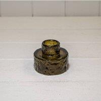 KDMD Olive Green Textured Candle Holder