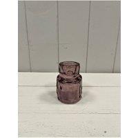 KDMD Small Amethyst Textured Candle Holder in Purple