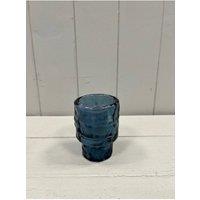 KDMD Large Blue Textured Candle Holder