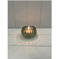 KDMD Vintage Green Diamond Pattern Tealight Holder