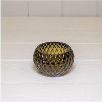 KDMD Olive Green Diamond Pattern Tealight Holder