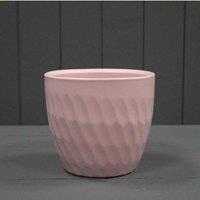 KDMD Matt Rose Griebling Ceramic Carve Pot