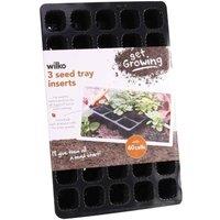 KDMD 40 Cell Black Insert Seed Tray x3 5 Pack