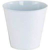KDMD White Matt Zinc Planter 4 Pack