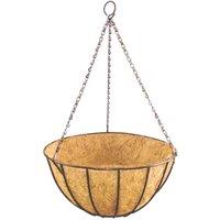 KDMD Classic Hanging Basket 25cm 2 Pack in Brown