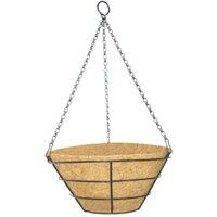 KDMD Flat Wire Hanging Basket 30cm 2 Pack in Brown