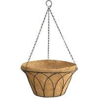 KDMD Gothic Round Hanging Basket 30cm in Brown