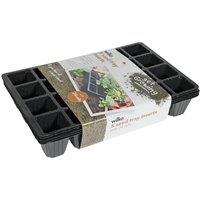 KDMD 24 Cell Black Insert Seed Tray x5