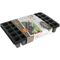 KDMD 40 Cell Black Insert Seed Tray x5