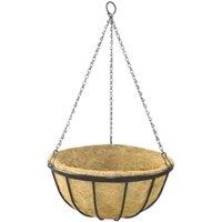 KDMD Round Georgian Hanging Basket 35cm in Brown