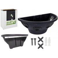 KDMD Easy Bloom Hanging Wall Basket in Black