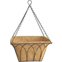 KDMD Square Lotus Hanging Basket 40cm in Brown