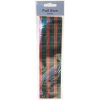 KDMD Tartan Pull Bow 50mm 10 Pack Dark Green