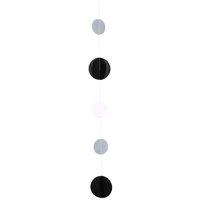 KDMD BlackWhite & Silver Circle Balloon Tail 6 Pack in Black