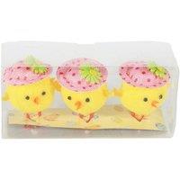 KDMD 3 Chicks with Hats 5 Pack Yellow