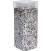 KDMD 5-8mm Pearlised Silver Glass Pebbles 750gr 3 Pack