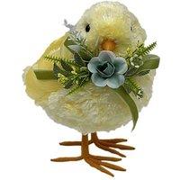 KDMD Chick with Blue Flower & Bow Yellow