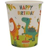 KDMD Dino Birthday Party Paper Cups 6 Pack