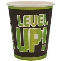 KDMD Game On Party Paper Cups 6 Pack in Black