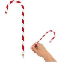 KDMD Candy Cane Red & White Pencil 20cm 10 Pack