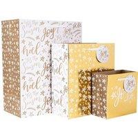 KDMD Gold Gift Bags 9 Pack Gift Bag design for everyday use