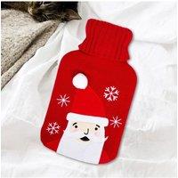 KDMD Santa Claus - Hot Water Bottle & Knitted Cover in Red