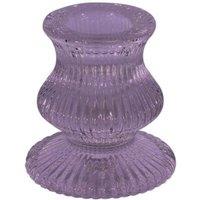 KDMD Lilac Eliza Glass Taper Candle Holder 6cm 5 Pack