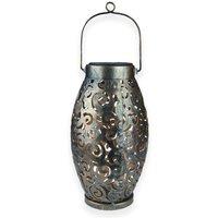 KDMD Copper Solar Lantern 24cm Silver
