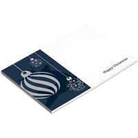 KDMD Large Card - Happy Christmas - Pk6 10 Pack in Blue