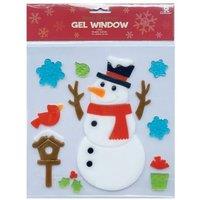 KDMD Snowman Gel Window Stickers 10 Pack