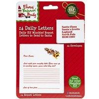 KDMD Daily Santa Christmas Letter w envelope 144 Pack in Red