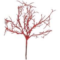 KDMD Red Coral Pick 5 Pack Artificial Flowers