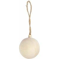 KDMD Personalisable Christmas Ornament 4.8cm 5 Pack in White