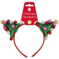 KDMD Pom Pom Christmas Tree Headband 5 Pack