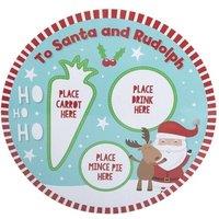 KDMD Christmas Eve Cork Backed Placemat 4 Pack in Light Blue
