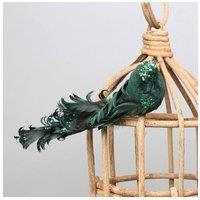 KDMD Green Showfeather Bird w clip 4 Pack