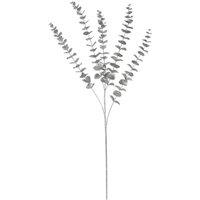 KDMD Silver Metallic Eucalyptus Stem 4 Pack