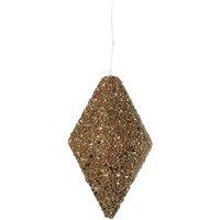 KDMD Gold Glitter Diamond Hanging Decoration 15cm 4 Pack