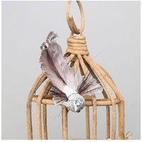 KDMD Silver Fantasy Bird with clip 4 Pack