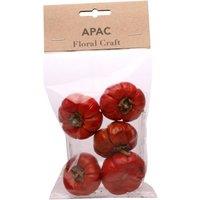 KDMD Mini Pumpkins X 5 3 Pack Red Dried