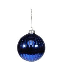 KDMD Royal Blue Shiny Bauble Dia8cm 3 Pack
