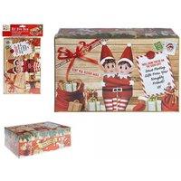 KDMD Mini Christmas Eve Elf Box 17x26.5cm 3 Pack in Red | Size: 17x26.5 cm