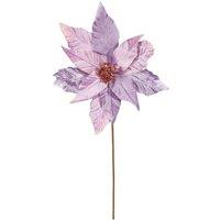 KDMD Lavender Single Poinsettia Stem 45cm 2 Pack in Purple