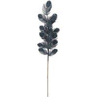 KDMD Navy Glitter Feather Spray H70cm 2 Pack