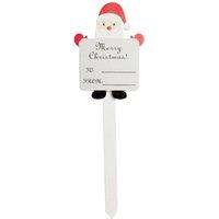 KDMD Merry Christmas Santa Pick 2 Pack in White