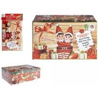KDMD Small Christmas Eve Elf Box 2 Pack in Brown
