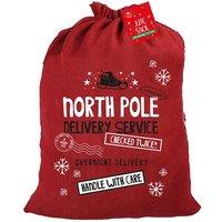 KDMD Christmas Jute Sack 69cm x 50cm 2 Pack in Maroon | Size: 69 cm x 50 cm