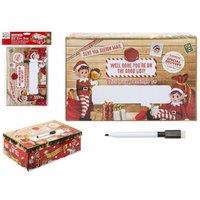 KDMD Small Elf Xmas Eve Box 2 Pack Brown