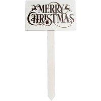 KDMD Festive Merry Christmas Message Board Pick 2 Pack in White