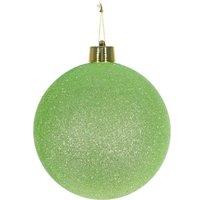 KDMD Green Glitter Shatterproof Bauble 15cm